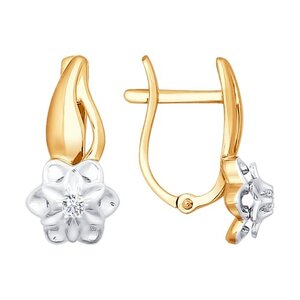 Серёжки Английские Бриллиант